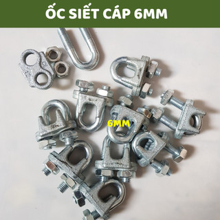 Ốc siết cáp, khóa cáp, kẹp cáp 3mm, 5mm, 6mm, 8mm nông nghiệp - vattuxanh
