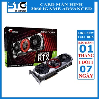 Card màn hình vga 3060 igame advanced like new full box