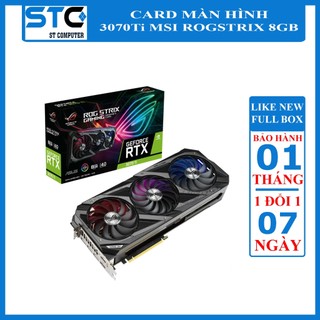 Card màn hình asus rog strix geforce rtx​ 3070 ti o8g like new full box