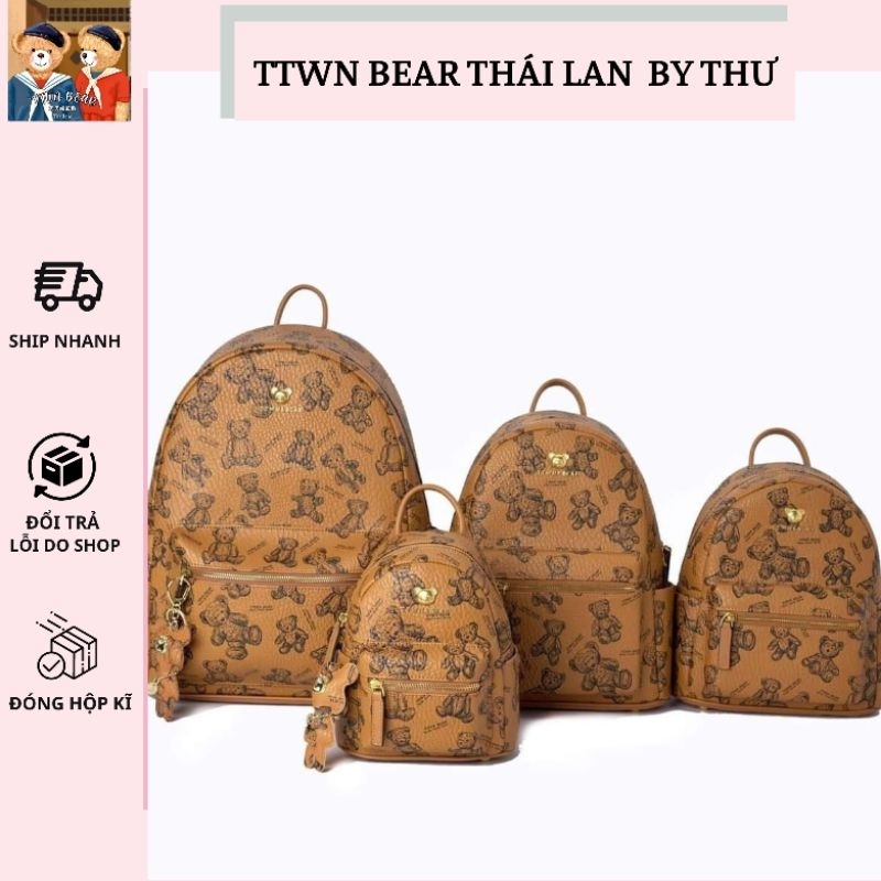 Balo gấu nâu fullsize S M L XL TTWN BEAR chính hãng TN 3209