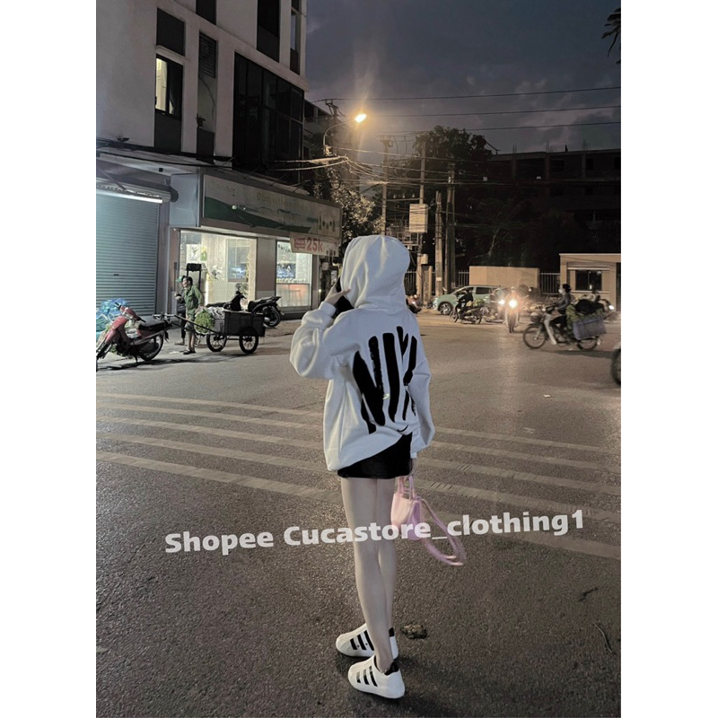 Áo Hoodie N!ke Biglogo phong cách đường phố, áo nỉ mùa đông hàn quốc xuất xịn