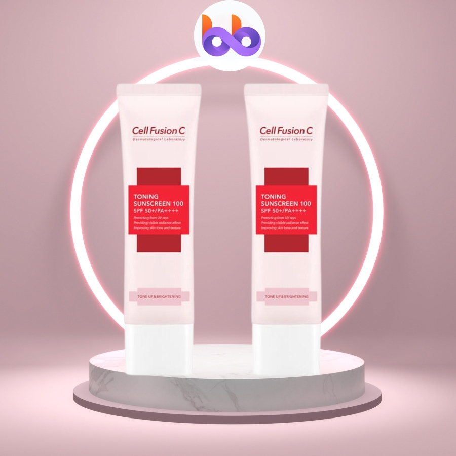 Kem chống nắng Cell Fusion C Hồng Nâng Tông Cho Mọi Loại Da Toning Sunscreen 100 SPF50+ PA +++ Hàng Chính Hãng