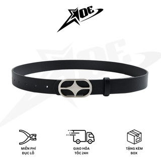 (Có sẵn) AOE STUDIO - Thắt lưng nam nữ Y2K chất da PU cao cấp mặt hình thoi cá tính