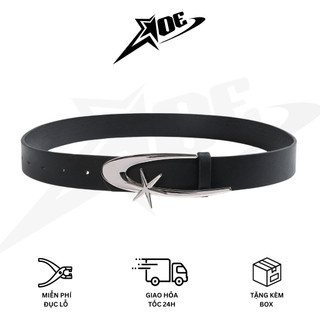 (Có sẵn) AOE STUDIO - Thắt lưng nam nữ Y2K chất da PU cao cấp mặt hình ngôi sao băng cá tính