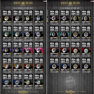 Saigontoys Bánh xe cao su BNDS 8.5mm; 9.8mm dùng cho xe Mini GT, Hot Wheels tỉ lệ 1:64