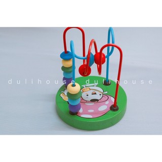 Đồ chơi gỗ Luồn hạt trí tuệ Dulihouse cho bé