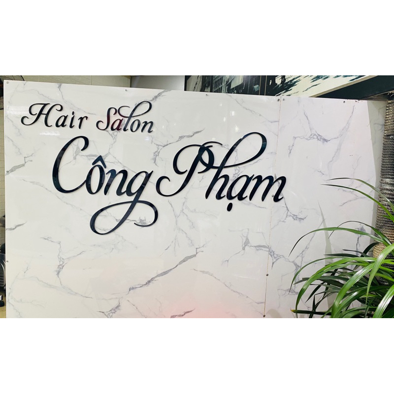 Logo Alu Gương Vàng Trang Trí Dán Tường,Trang Trí Cửa Hàng-Chữ Mica Alu Nổi Hắt Sáng. PA.Decorhanoi