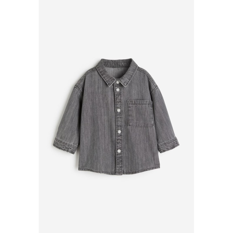 Áo sơ mi HM auth săn sale cho bé trai 8-18kg - Mẫu mới