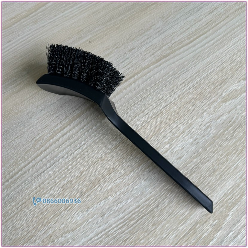 Bàn chải vệ sinh lốp xe ô tô nhỏ gọn dễ cầm nắm, màu đen 21cm