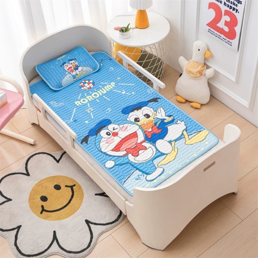 ( Tặng GỐI Vỏ Thảo Dược ) Chiếu Điều HÒA Cao Su Non 5D Cho Bé ngủ ngon