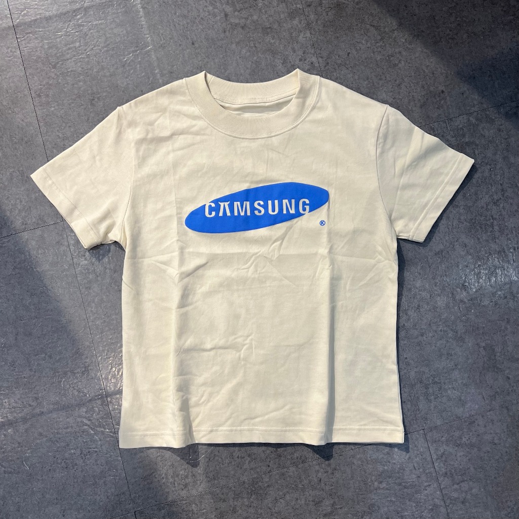 Áo thun Cắm Sừng - Kimocheese tay ngắn màu trắng kem 100% cotton cổ tròn | Chính hãng