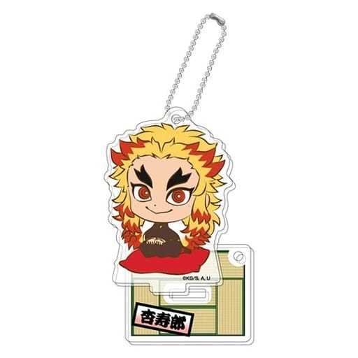 2534838 Standee nhân vật Kimetsu no Yaiba Bandai Spirits PuchiZabu Stand Mini Acrylic Keychain A - Rengoku Kyojuro