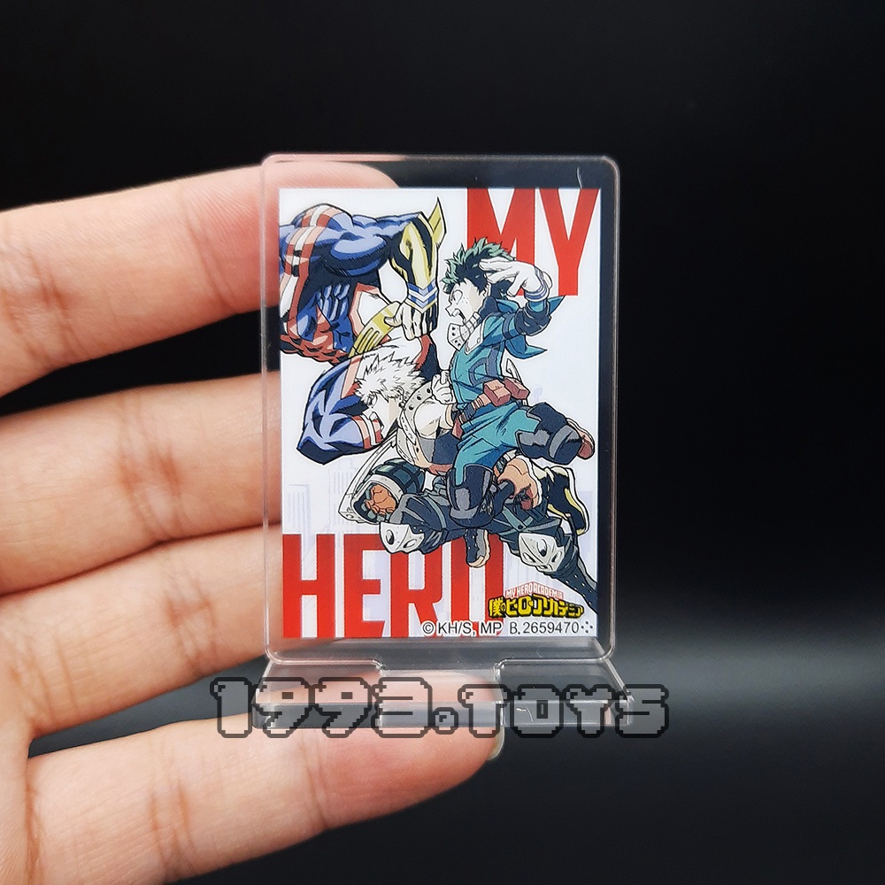 2659470 Standee mô hình nhân vật My Hero Academia - Bandai Poster Acrylic Stand 01 - All Might x Izuku x Bakugo