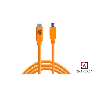 Ta camera: dây tetherpro usb-c to 2.0 micro-b 5-pin - màu cam - dài 4,6m