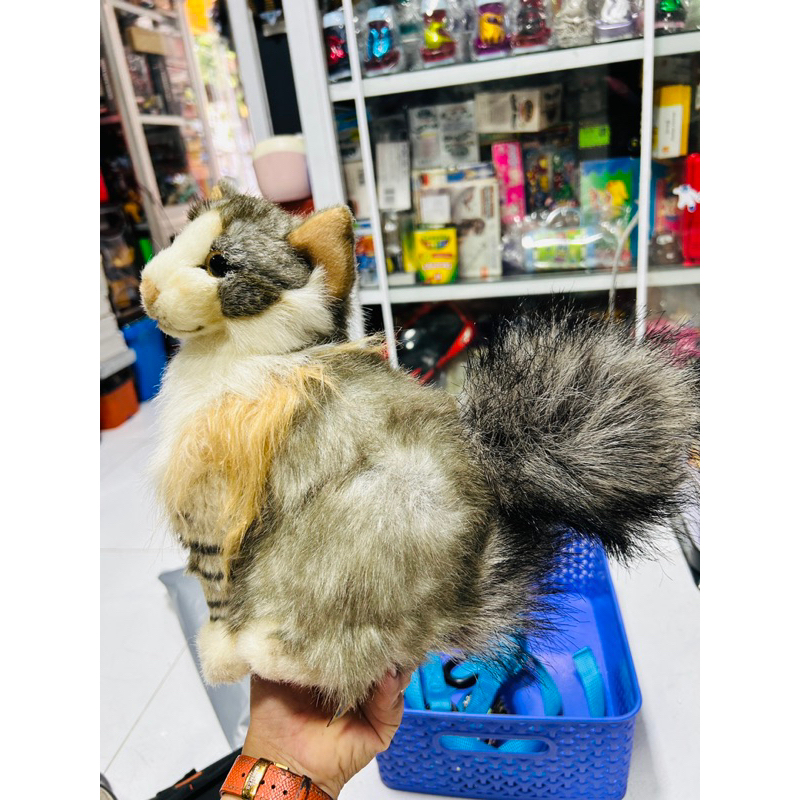 Mô hình mèo bông Steiff Agneatha Cat chính hãng Semo lông y như lông thật