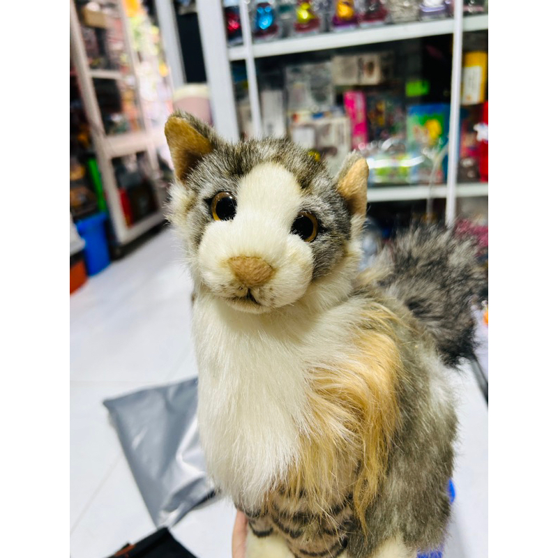 Mô hình mèo bông Steiff Agneatha Cat chính hãng Semo lông y như lông thật