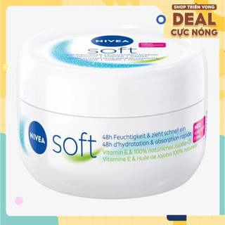  KEM DƯỠNG ẨM DA NIVEA SOFT 200ML chính hãng giúp mềm da giảm nứt nẻ  - Sunshine Official Store 