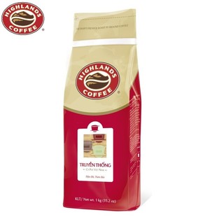 Thùng 15 túi Cà phê bột Truyền thống Highlands Coffee 1Kg