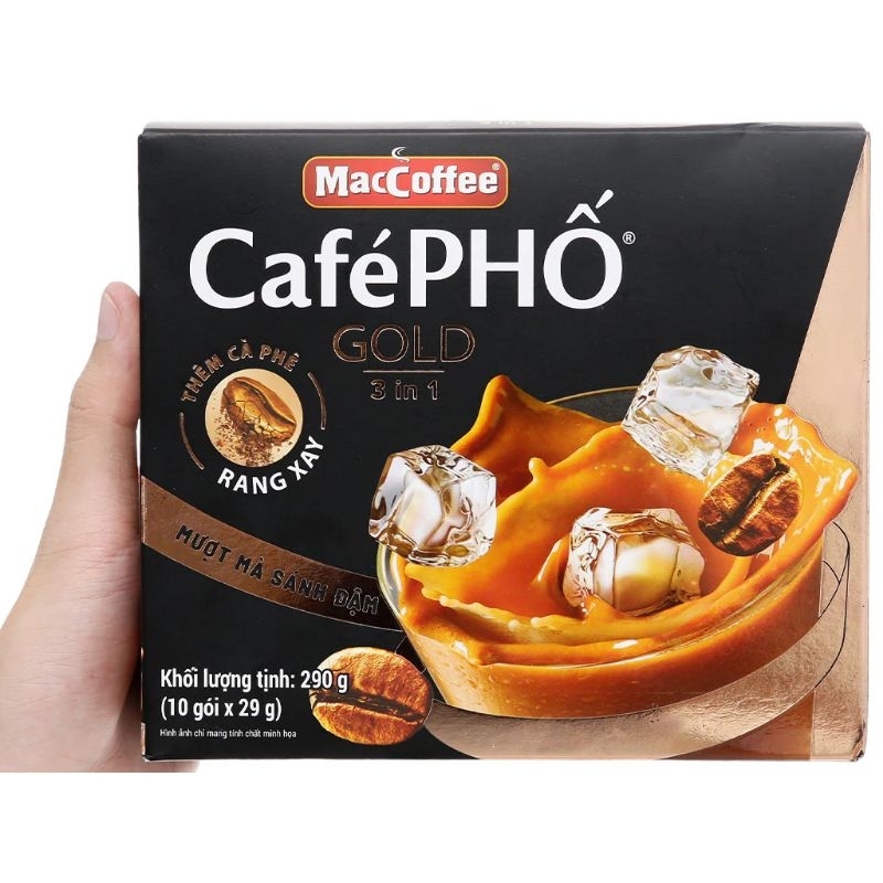 Cà Phê sữa MacCoffee Cafe Phố Gold 3in1 290g