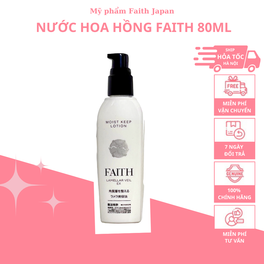 NƯỚC HOA HỒNG FAITH 80ML - BỘ MỸ PHẨM CELLBEST - FAITH NÓI KHÔNG VỚI HOẠT CHẤT BỀ MẶT