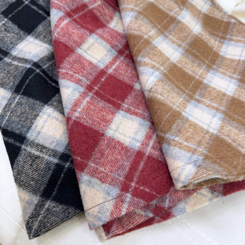 OOTD BIGSIZE | Chân váy dạ kẻ caro ngắn dáng A Quảng Châu