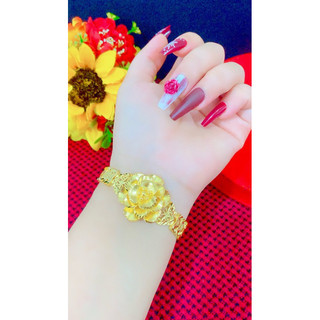 Lắc hoa 5 chỉ xi vàng 24 mẫu mới về