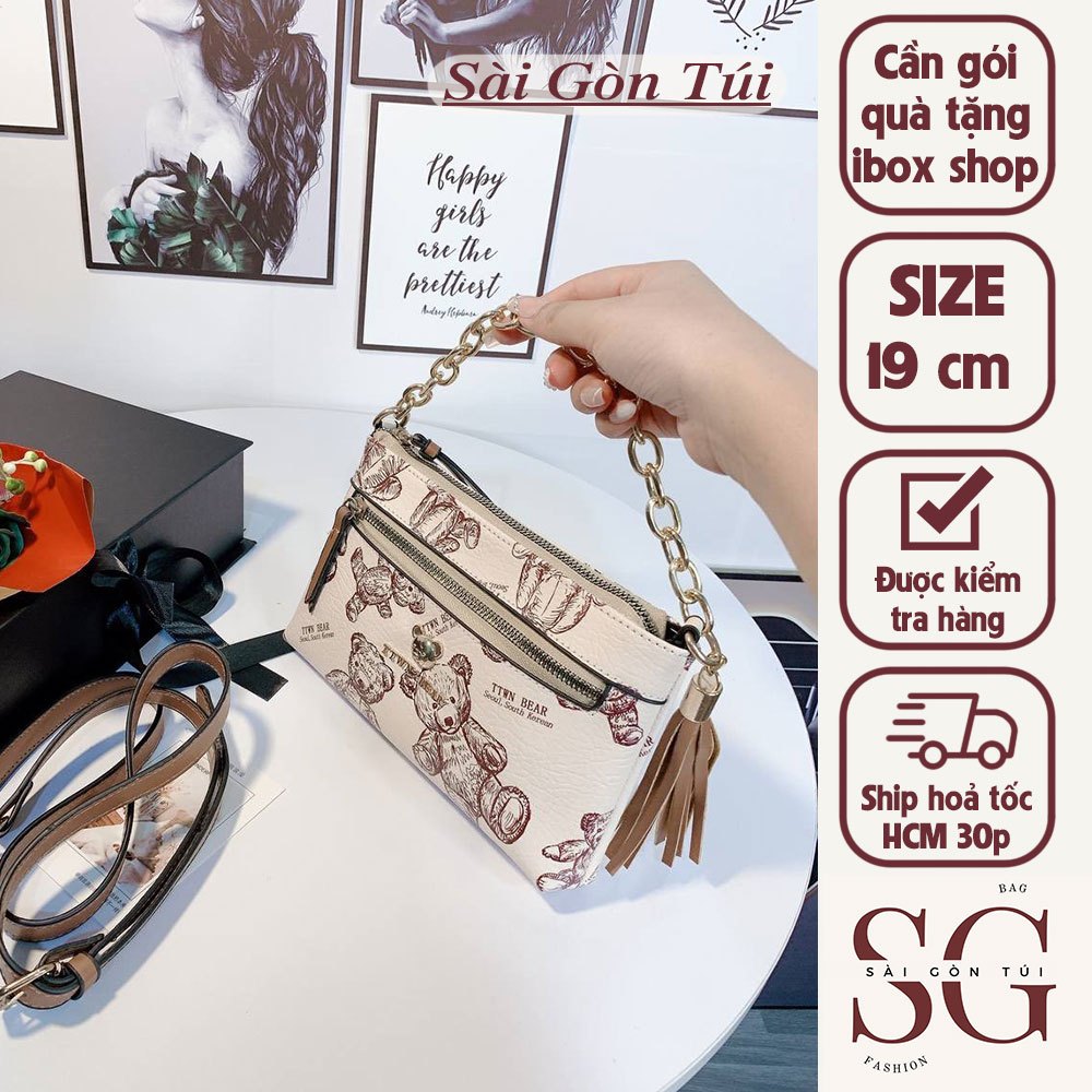 Túi Clutch Nữ Dây Xích Bạc Quảng Châu Cao Cấp Đeo Vai Chéo Kẹp Nách - Hàn Quốc giá rẻ thời trang đẹp cao cấp Tuxa Shop