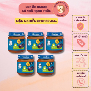 [Date T3/2026] Mận Nghiền Gerber Nga 125gr Cho Bé Từ 4M+