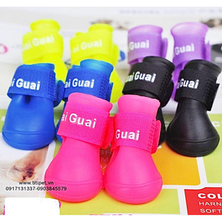 Giày Cao Su Cho Thú Cưng, chó mèo, giày chó, giày mèo, giày bốt chống nước, không thấm, bảo vệ chân