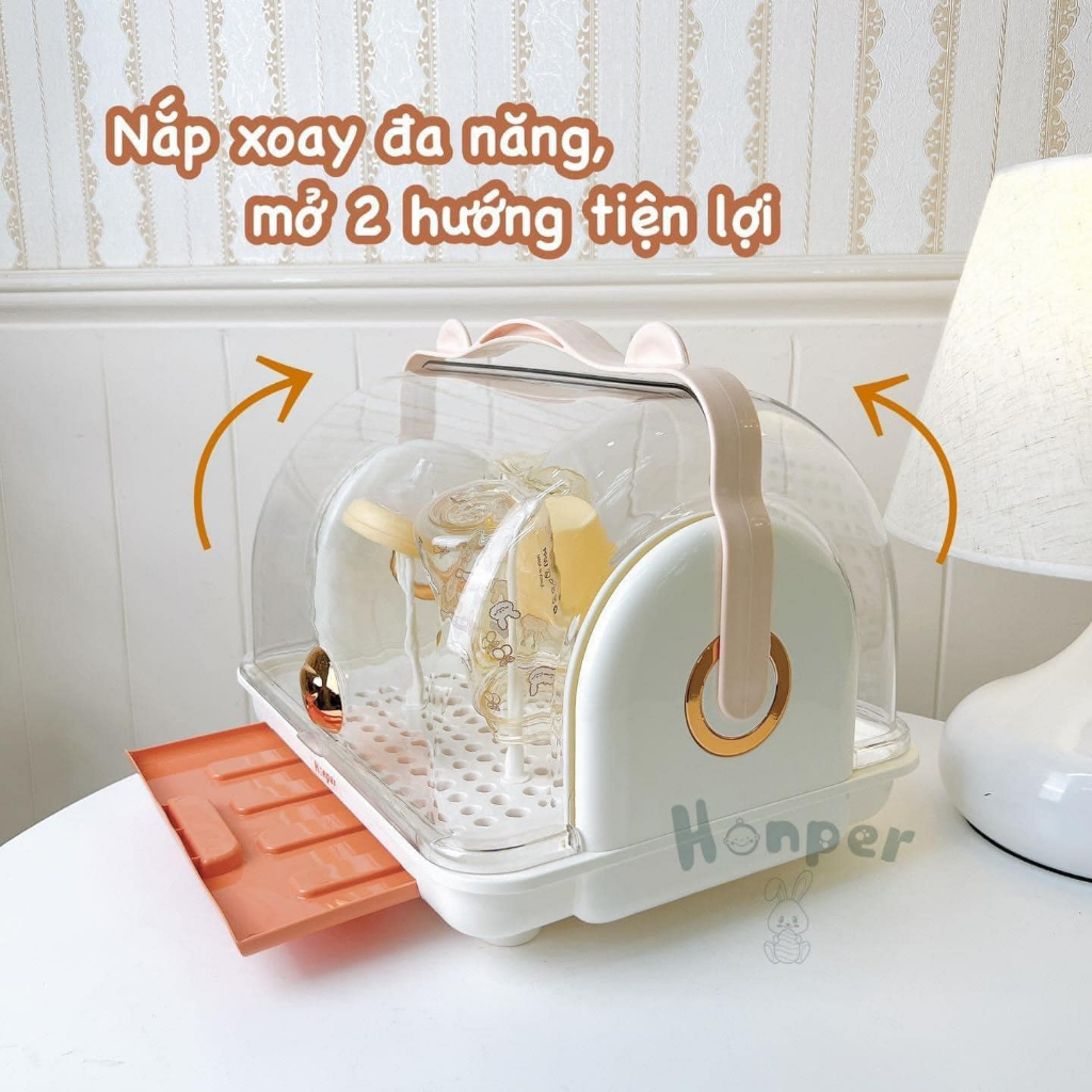 Úp bình sữa Honper hình gấu HP221