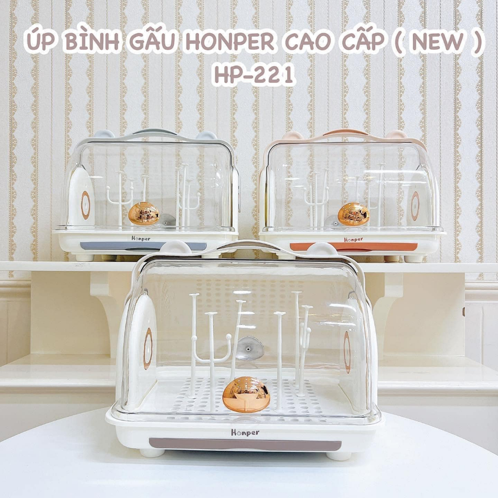 Úp bình sữa Honper hình gấu HP221