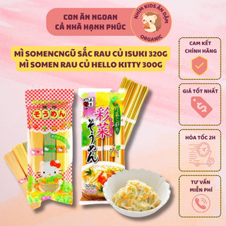 Mỳ somen ngũ sắc | mì somen rau củ hello kitty