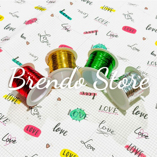 Cuộn Dây Kẽm, Dây Thiếc 15m Buộc Hoa, Buộc Quà, Buộc Nơ, Trang Trí Lễ Tết, Noel - Brendo Store