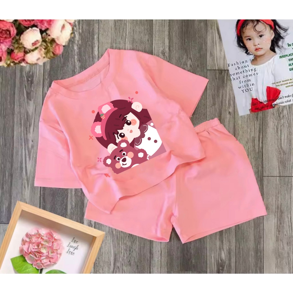 Bộ bé gái cho bé gái siêu xinh cho bé 6-24kg.BGL11.