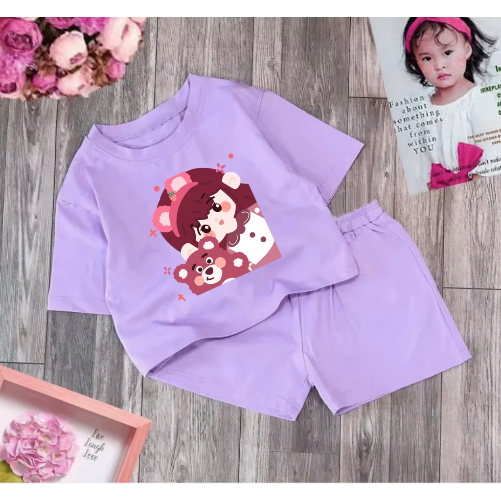 Bộ bé gái cho bé gái siêu xinh cho bé 6-24kg.BGL11.