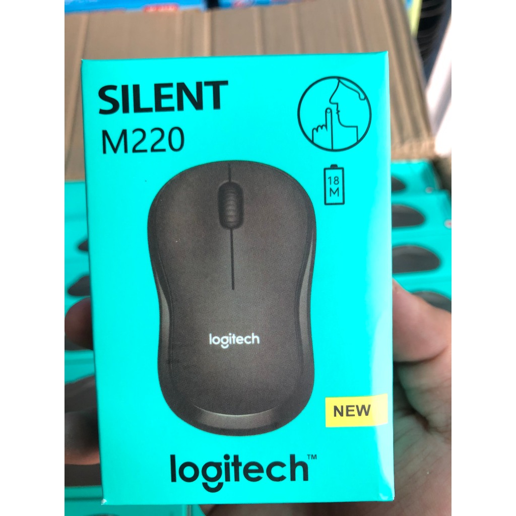 Chuột ko dây LOGITECH M220 Black Silent