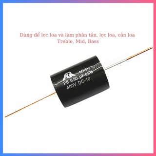 Tụ hóa - tụ cản loa hàng xịn 10uf 400 v :Giá 1 cái