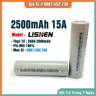 Pin 18650 Lishen xám 2600mAh ,2000mAh xanh đóng pin máy khoan, xe điện
