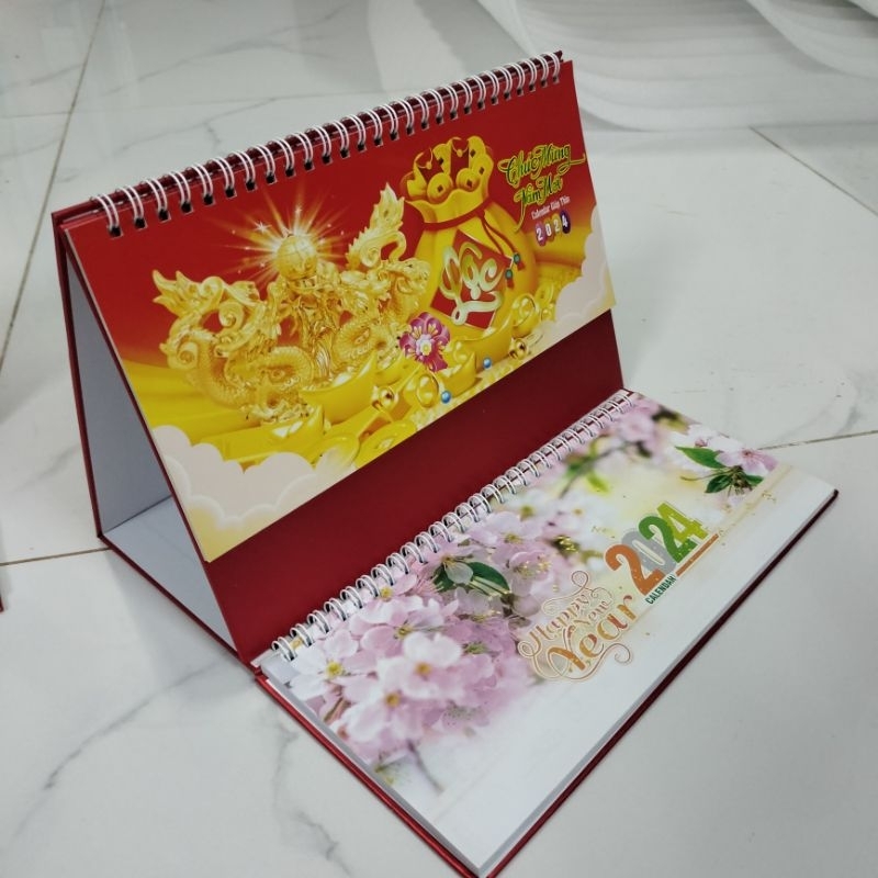 Lịch để bàn note 52 tuần 2024 KIM LONG HƯNG THỊNH