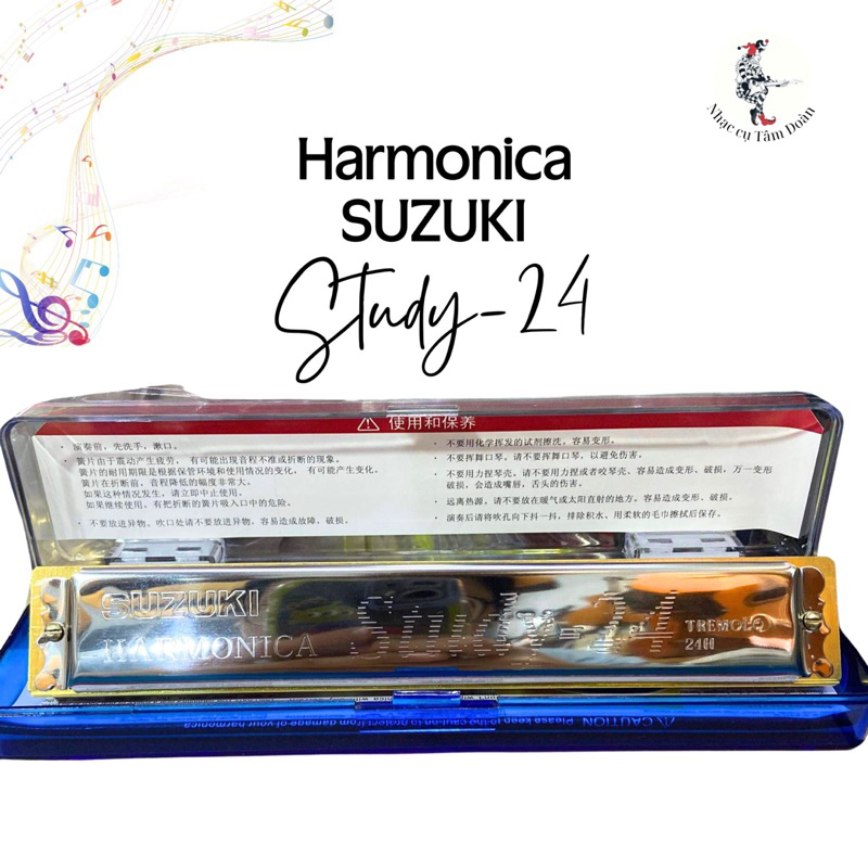 Harmonica SUZUKI Study-24 tone C (Đô)