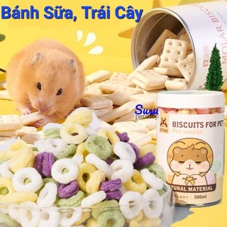 Bánh sữa, bánh rau củ trái cây giàu canxi, VC cho Hamster, Sóc, Bọ...