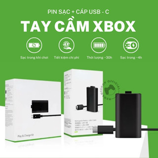 Pin sạc tay cầm Xbox Series X, One S chính hãng kèm cable cho tay cầm chơi game cầm tay Microsoft