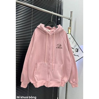 Áo khoác hoodie nỉ hồng