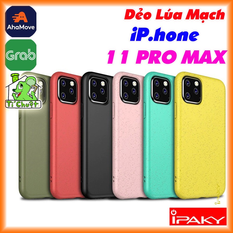 [Ảnh Thật] Ốp Lưng Dẻo iPhone 11 PRO MAX 6.5" iPaky Sợi Lúa Mạch TPU