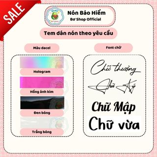 Tem Tên Dán Mũ Bảo Hiểm Theo Yêu Cầu, Chữ Ký Dán Mũ Bảo Hiểm Theo Yêu Cầu Nhiều Màu Sắc Lựa Chọn Bơ Shop