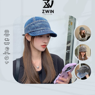 Mũ Lưỡi Trai Mềm ❤️ Nón Lưỡi Trai Ngắn Có Dây Rút Chống Nắng Chất Jean Denim Form Unisex Nam Nữ N207 - Zwin