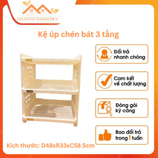 Kệ úp chén bát 3 tầng 5528-3 hàng nhựa việt nhật việt nam kệ để đồ nhà bếp đựng gia vị