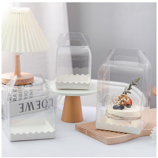 Hộp mica tay xách đựng bánh sinh nhật / bánh kem/ giỏ quà