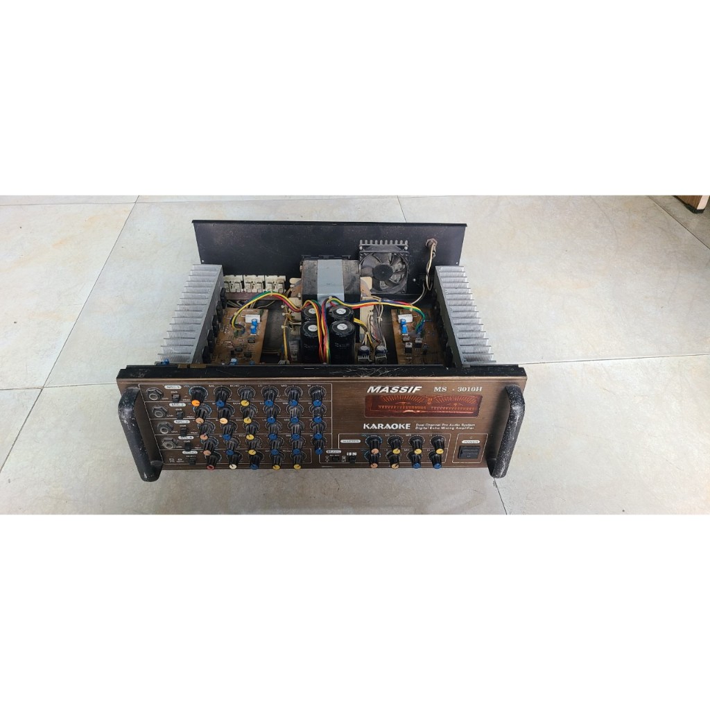 Ampli MASSIF , model : MS-3010H chạy 12 con sò lớn Toshiba