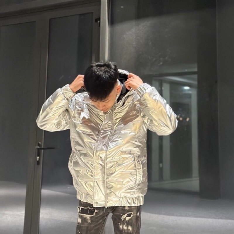 Áo Phao Bạc Nam,Áo Khoác Phao Bóng Đen Nam